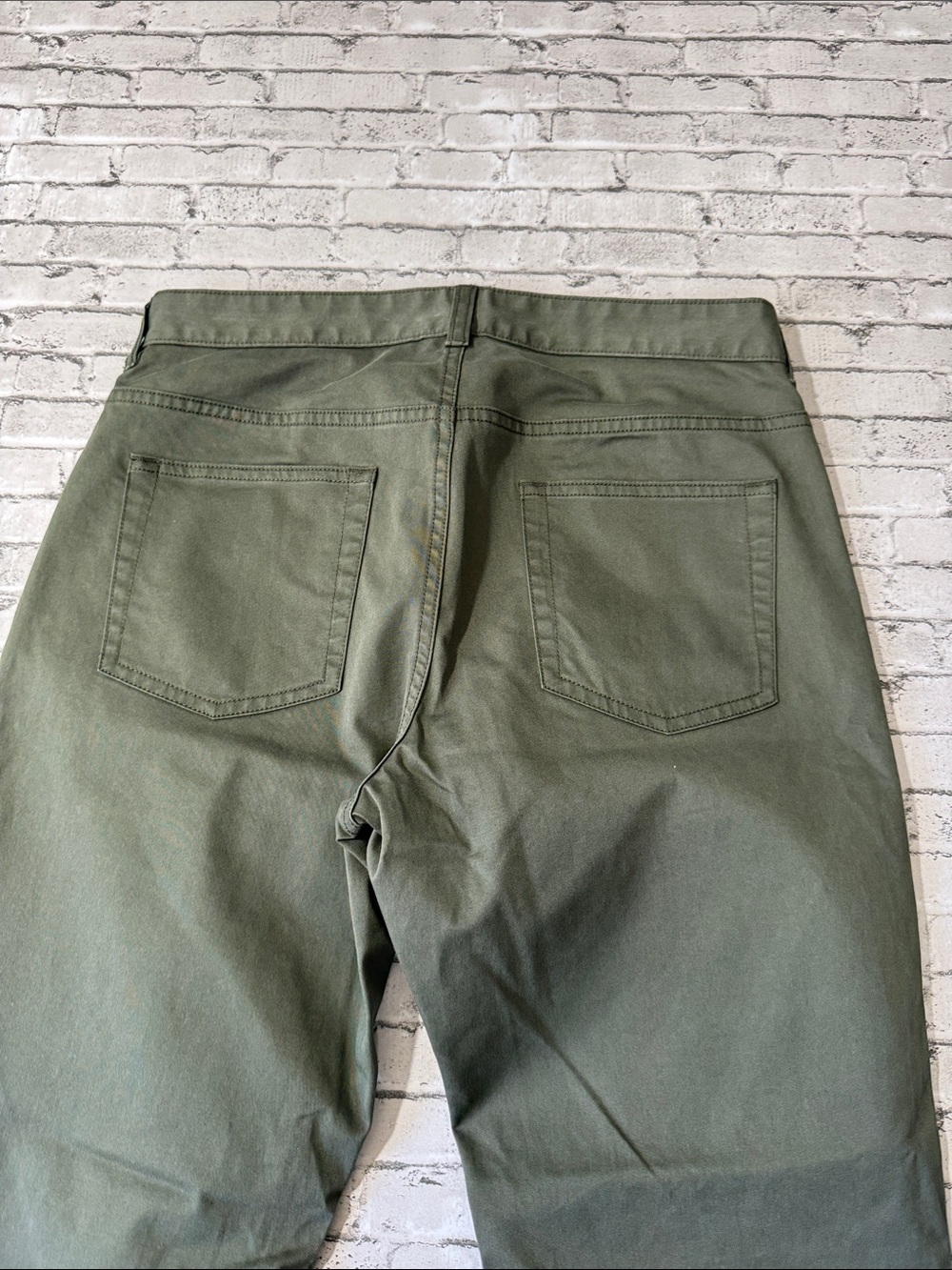 NEW Charles Tyrwhitt mens 30x34 slim fit dark olive five pocket pants NWT - Picture 5 of 5